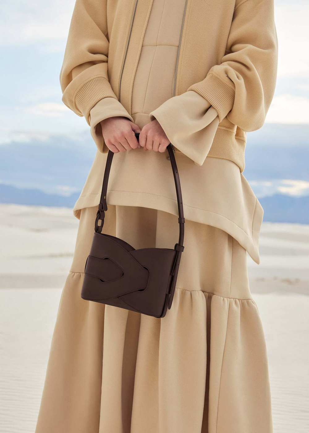 Сумка Polene NODDE EDITION SMOOTH EBONY