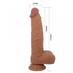 Реалистичный вибратор с фрикцией Jonathan и пультом ДУ, 21 см