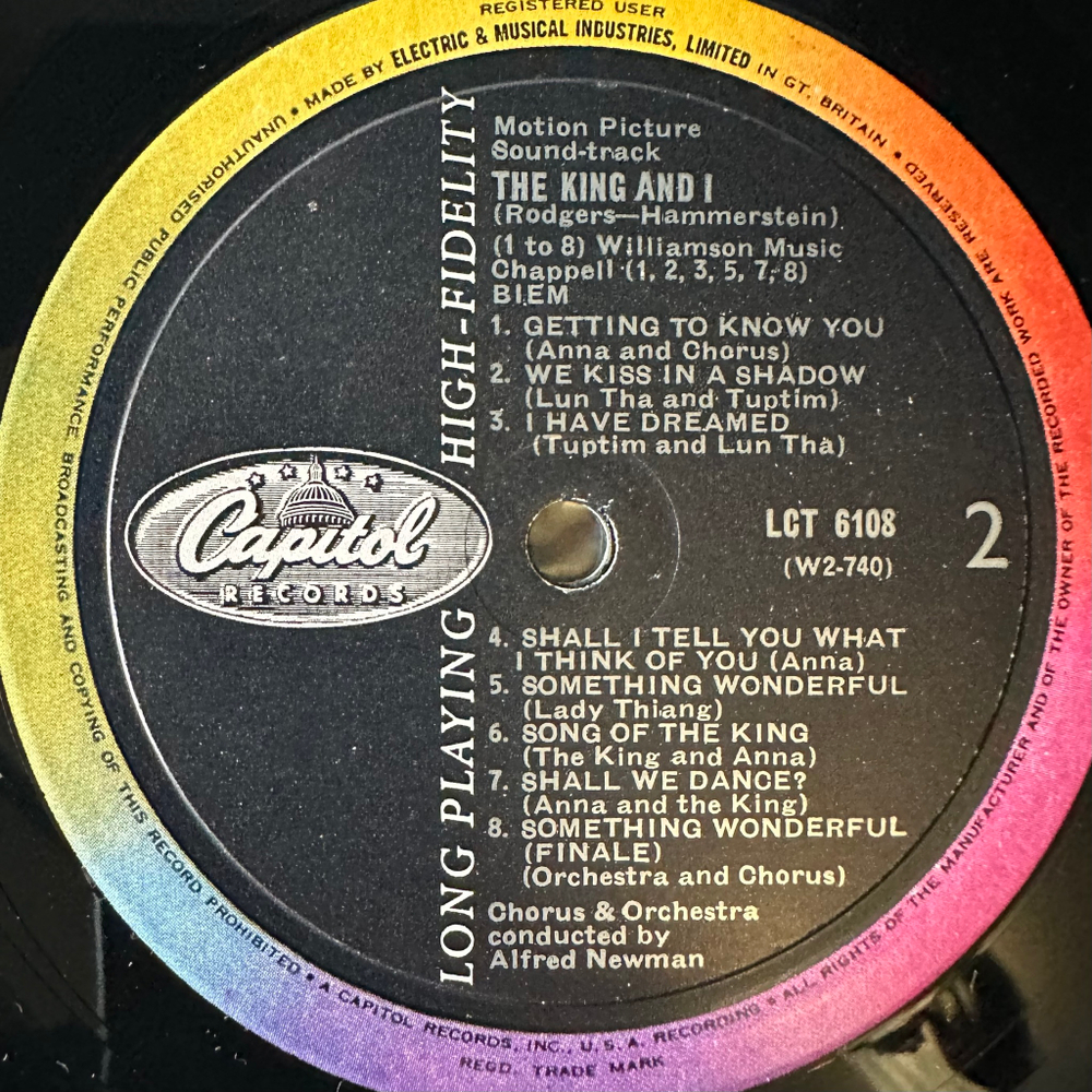 Rodgers And Hammerstein ‎– The King And I (Англия)