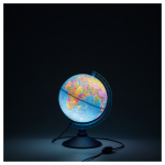 Глобус политический Globen, 21см, с подсветкой на круглой подставке