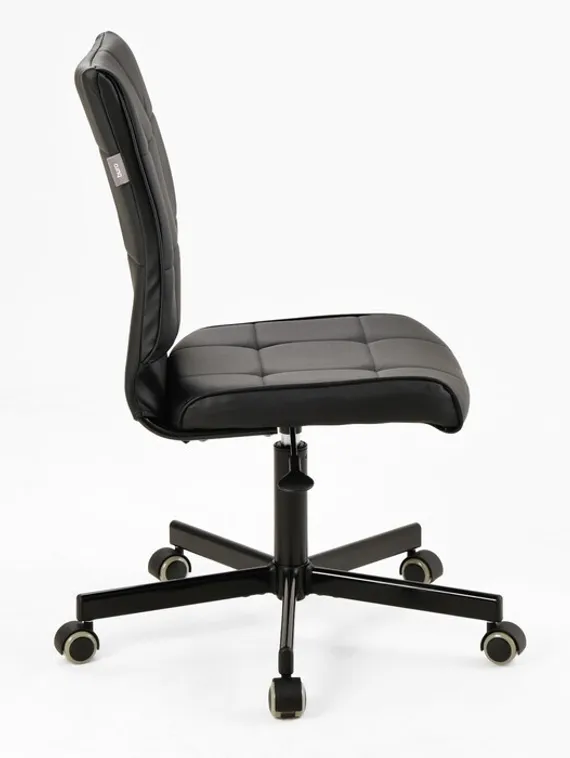 Кресло Бюрократ CH-330M черная эко.кожа Leather Black, крестовина металл черный