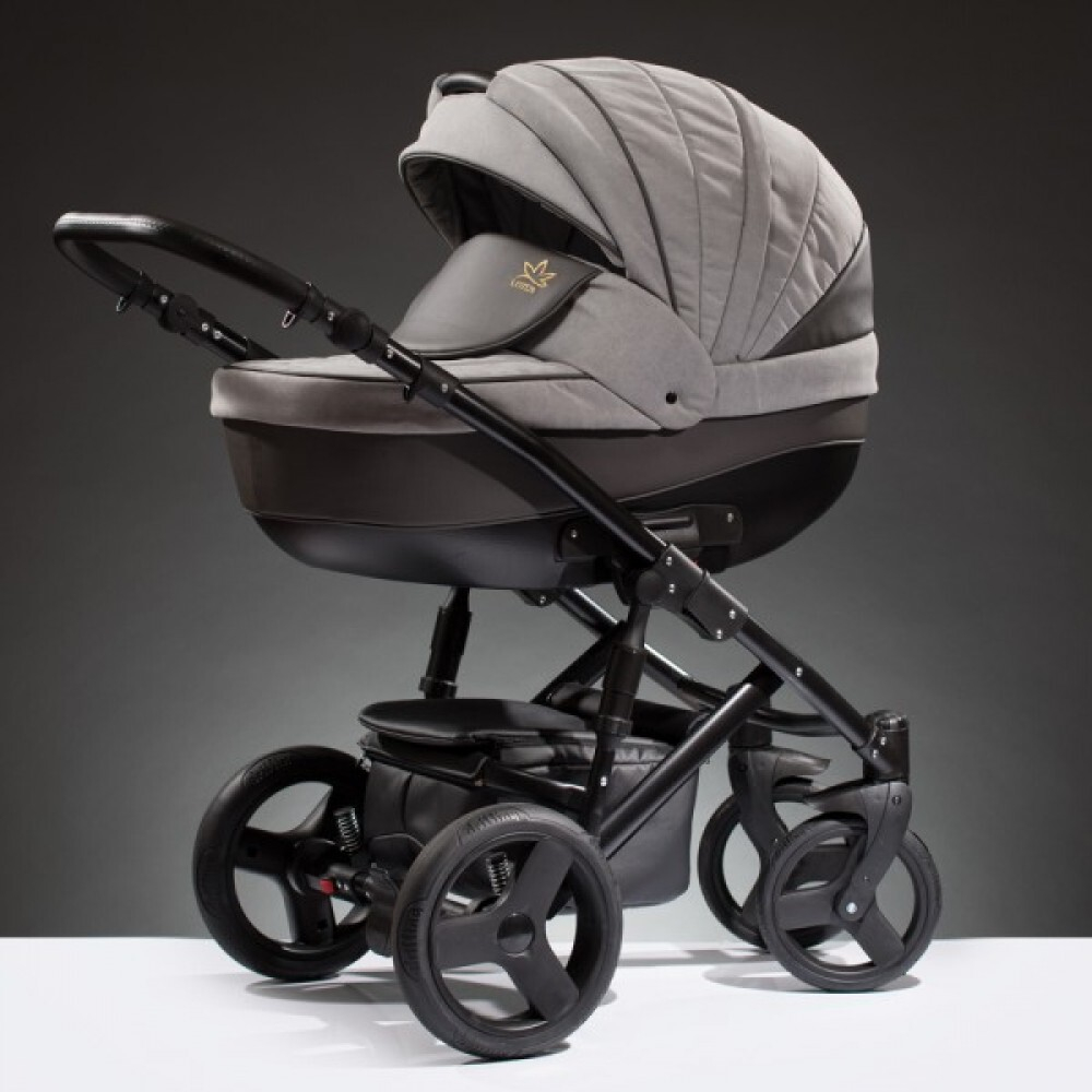 Детская коляска Esperanza Lotus Puento 3 в 1 (серый/коричневый)