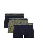 Трусики-боксеры 3шт. Emporio Armani - темно-синий(112130 4F717)