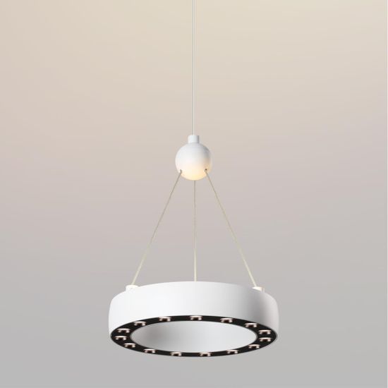 359395 OVER NT24 278 белый Светильник подвесной светодиодный, длина провода 2м IP20 LED 12W вниз/5W вверх 220V 1360Лм 3000K TURN