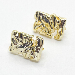 Ювелирные швензы с позолотой, размер 15*11 мм, цена за пару