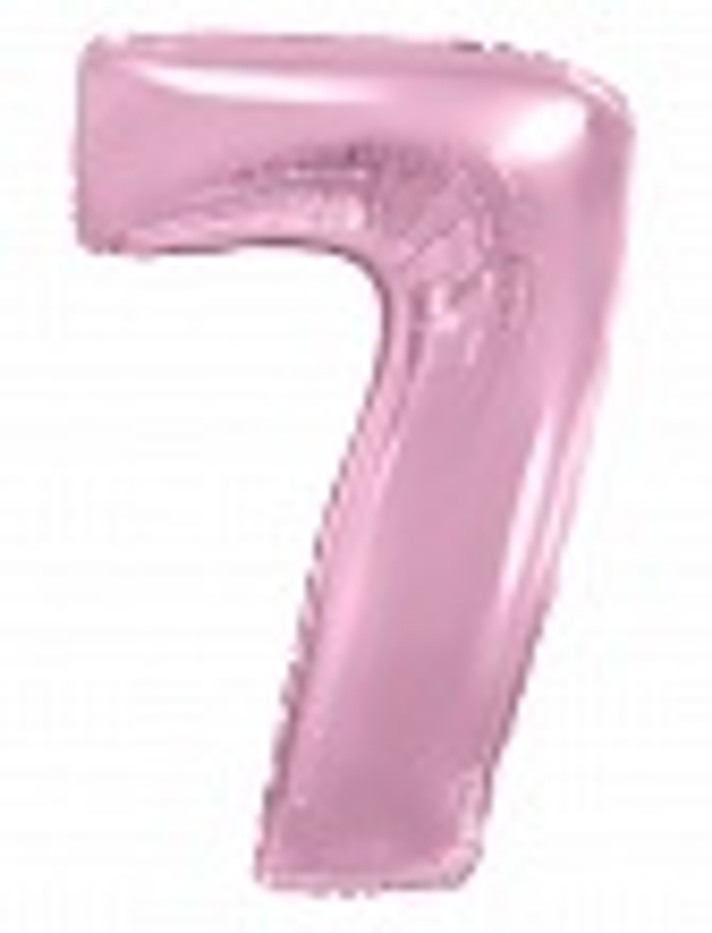 Шар (40""/102 см) Цифра, 7, Розовый, Макарунс, 1 шт. К120
