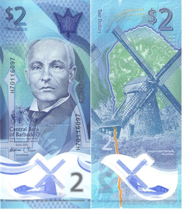 2 доллара 2022 Барбадос