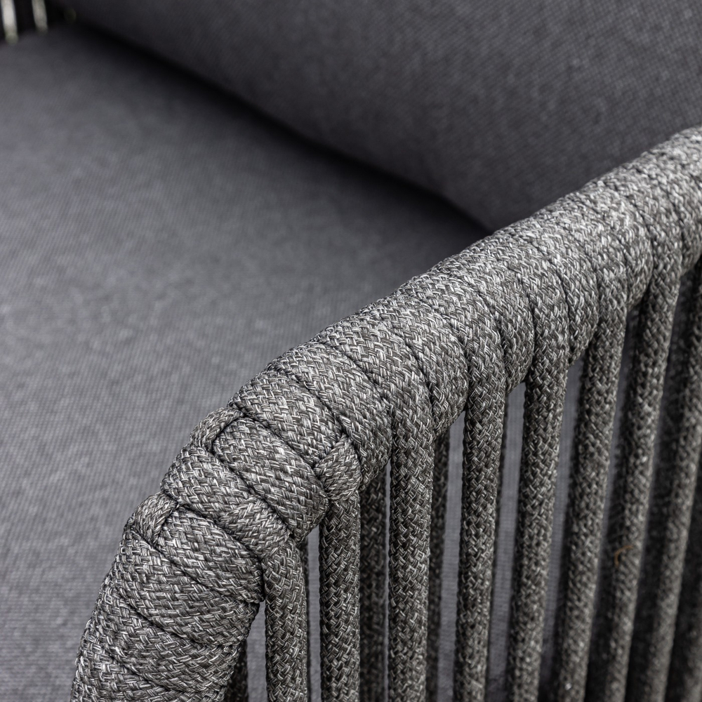 Лаунж-зона ROYAL FAMILY ADRIAN с угловым диваном из алюминия