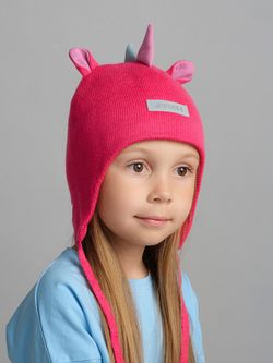 Шапка зимняя вязаная (Фуксия) Unic