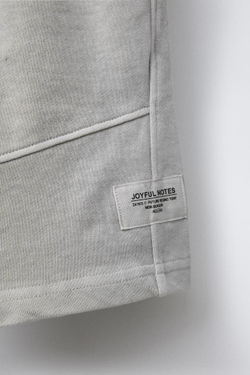 ZARA КРАШЕНЫЕ ШОРТЫ, СВЕТЛО-СЕРЫЙ