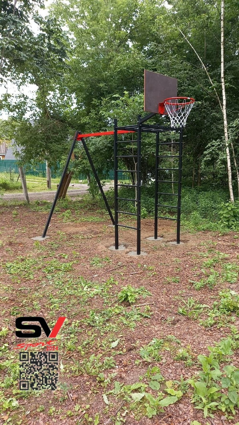Монтаж уличного спортивно-игрового комплекса Sv Sport