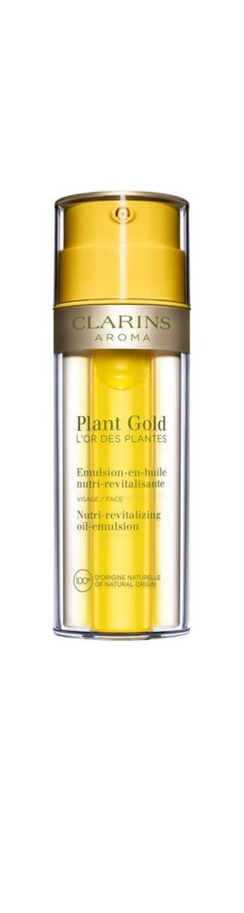 Clarins Plant Gold Nutri-Revitalizing Oil-Emulsion питательное масло для лица 2-в-1