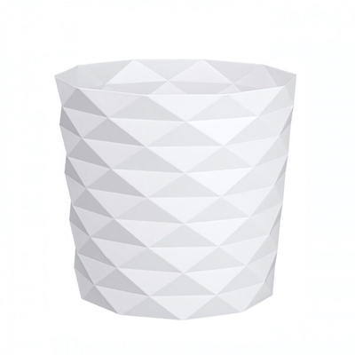 Кашпо "Диамант" (3л) с дренажной вставкой Цв. Белый