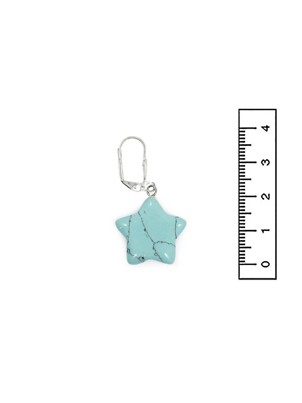 Серьги из бирюзы bise001-zv