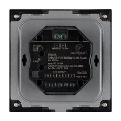 Панель SMART-P22-RGBW-G-IN Black (12-24V, 4x3A, Sens, 2.4G) (Arlight, IP20 Пластик, 5 лет) 033766
