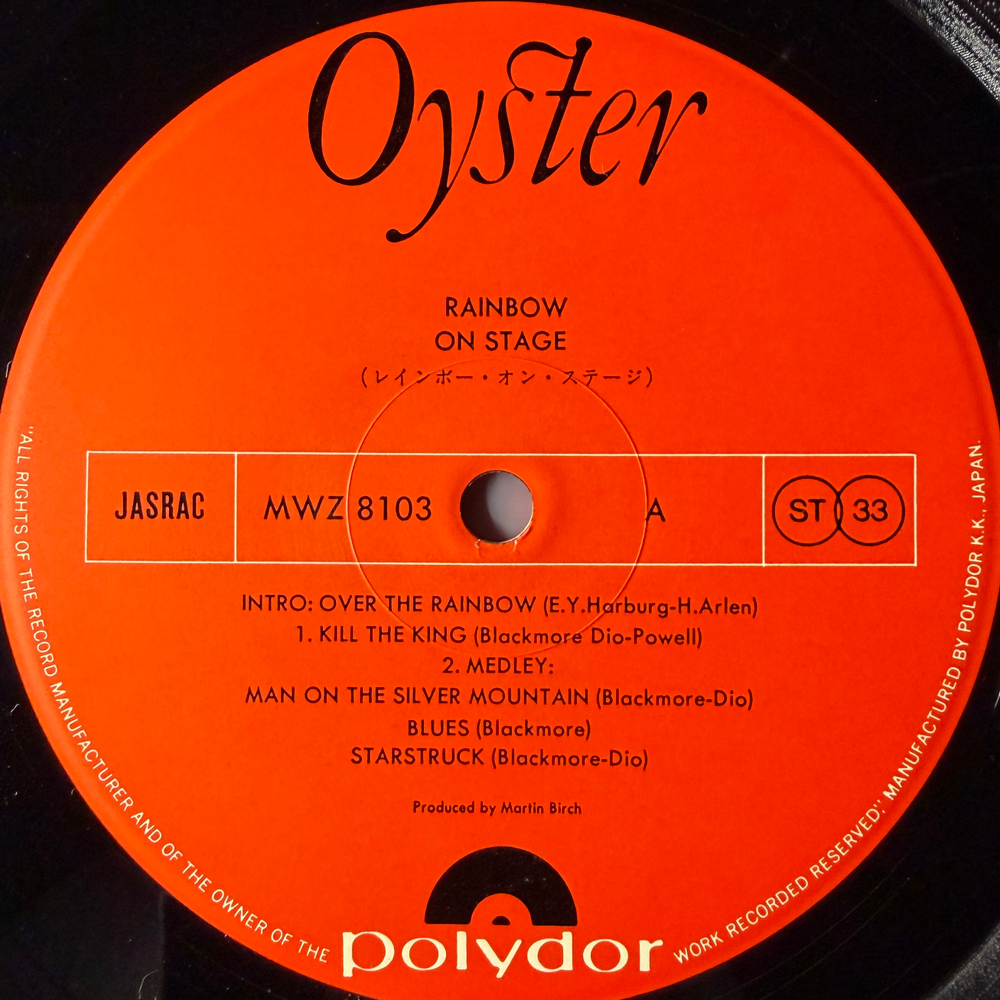 Rainbow - On Stage 2LP (Япония 1977г.)