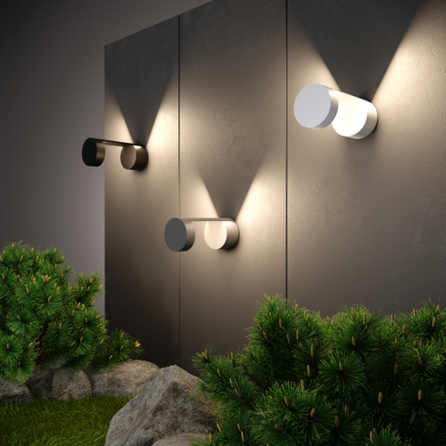 Уличный настенный светодиодный светильник 1540 TECHNO LED белый