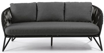 Веревочный 3-х местный диван Branzie 180 см черный Испания La Forma
