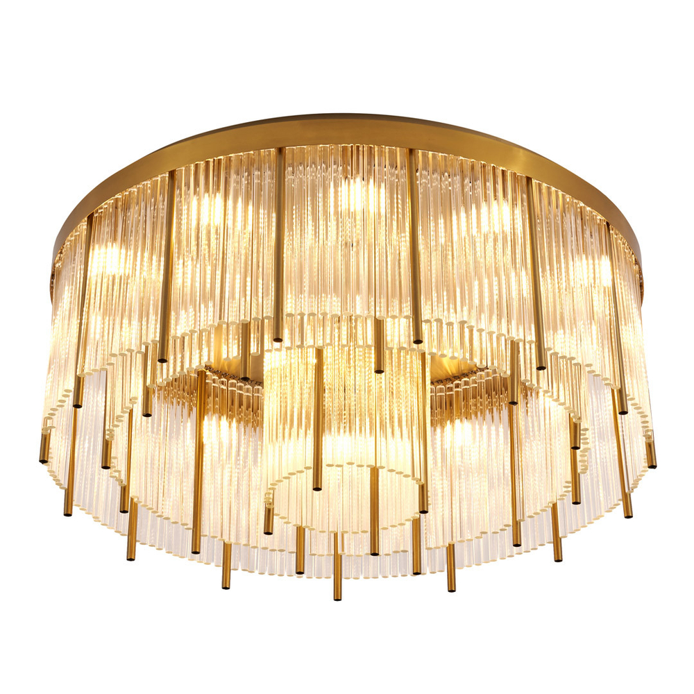 Потолочный светильник Cloyd CARTEL-A FM15 / Ø65 см - латунь (арт.10636)