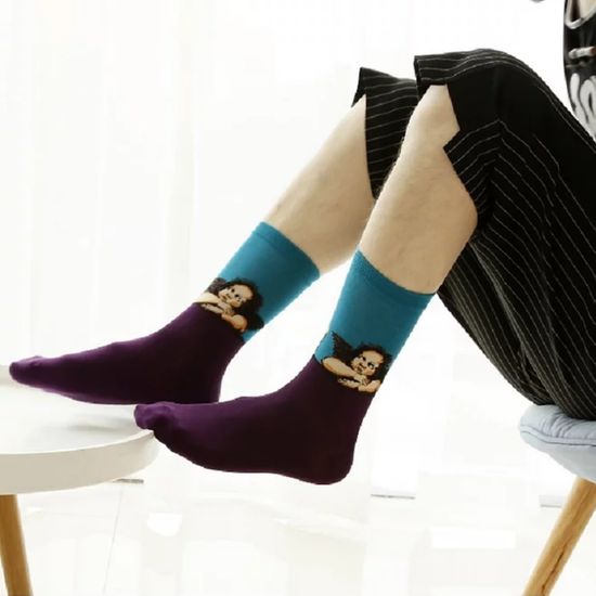 Носки "Сикстинская мадонна. Задумчевые ангелы" Рафаэль Санти, р-р 38-45