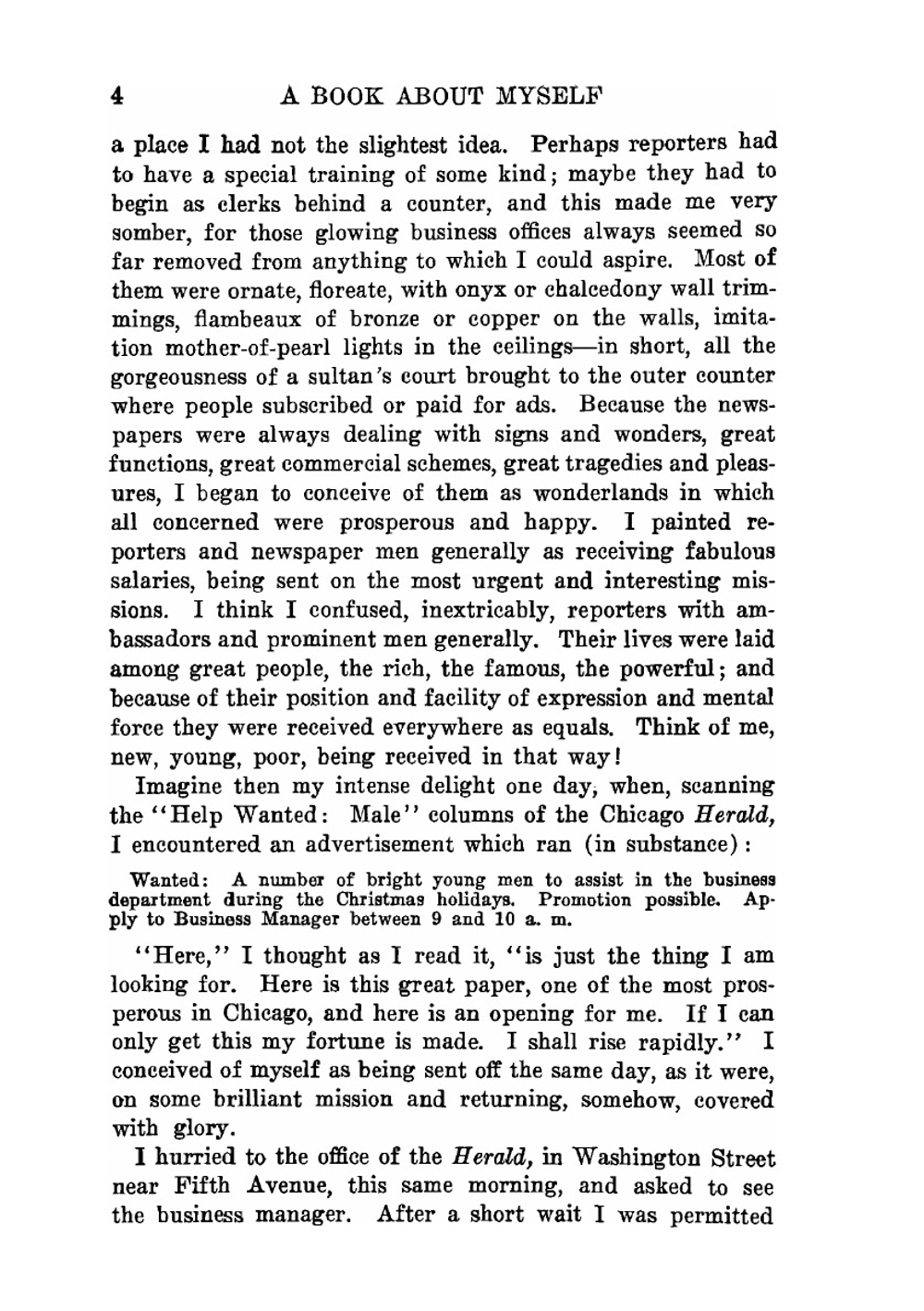 A book about myself | Dreiser Theodore