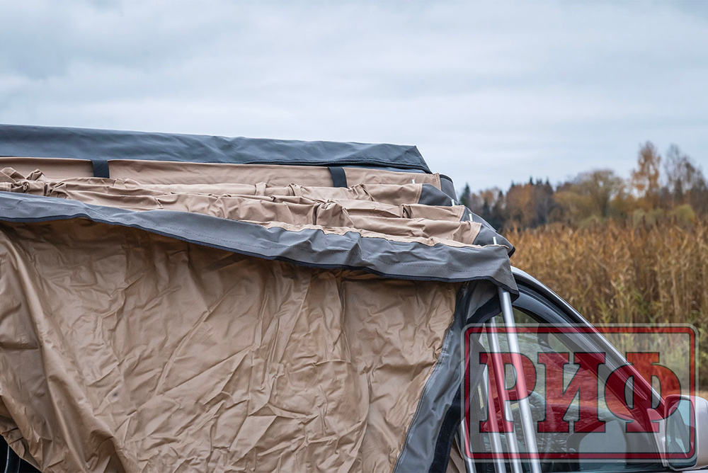 Маркиза автомобильная комбинированная (прямоугольная с веерной частью) 2,0х2,5 м (правая) РИФ