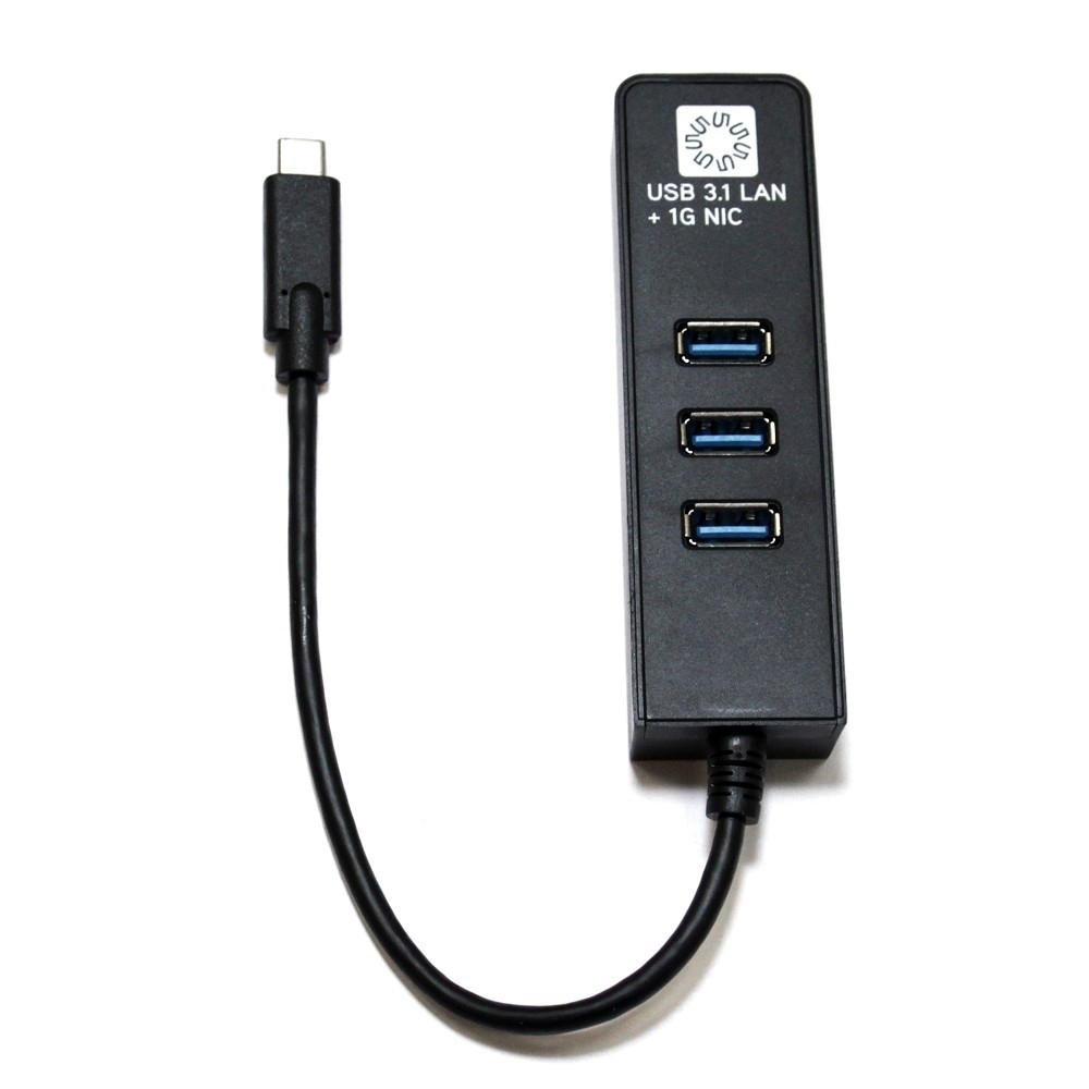 5bites Кабель-адаптер UA3C-45-10BK USB3.1 сетевая карта / 3*USB3.0 / RJ45 1G / BLACK