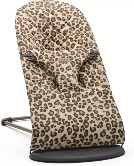 Шезлонг BabyBjorn Bliss Cotton, Classic Quilt, бежево-леопардовый