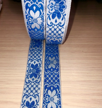 Тесьма жаккард 25мм двусторонняя