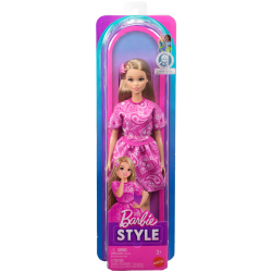 Mattel JJN62 — Модная кукла Barbie Style №249 в розовом наряде с узором пейсли JJN62 — фото 7
