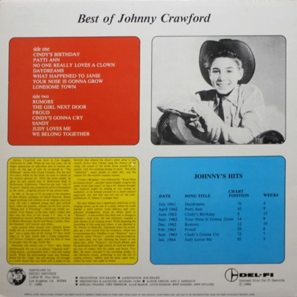 Johnny Crawford / The Best Of Johnny Crawford (LP)