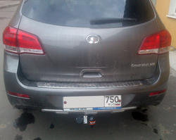 Фаркоп для Great Wall Hover H6 2013-2016 без снятия и выреза бампера. Нагрузки: 1500/75 кг, GW 11