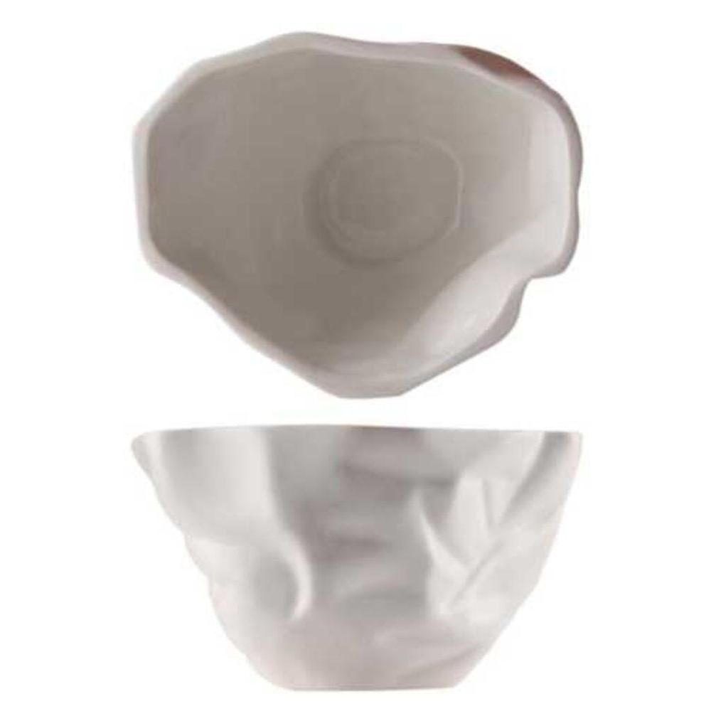 Салатник 450 мл 13*11 см h8 см овальный Crumpled Style белый фарфор P.L. Proff Cuisine [4]