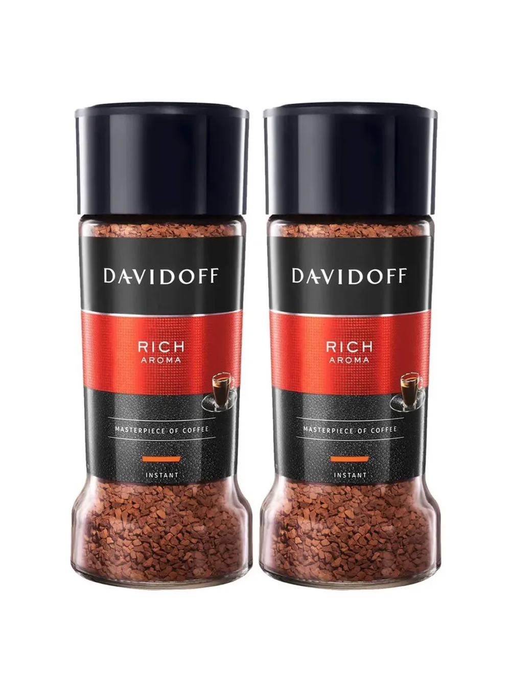 Кофе растворимый Davidoff Rich Aroma, 100 г стеклянная банка (Давидоф) х 2 шт