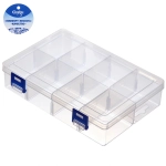 Органайзер для хранения мелочей, 8 ячеек «ИДЕЯДОМА», прозрачный, 20*13,5*4,5см (наклейка Селфи)