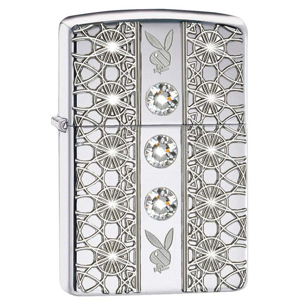 Зажигалка ZIPPO Playboy Brushed Chrome (28964)