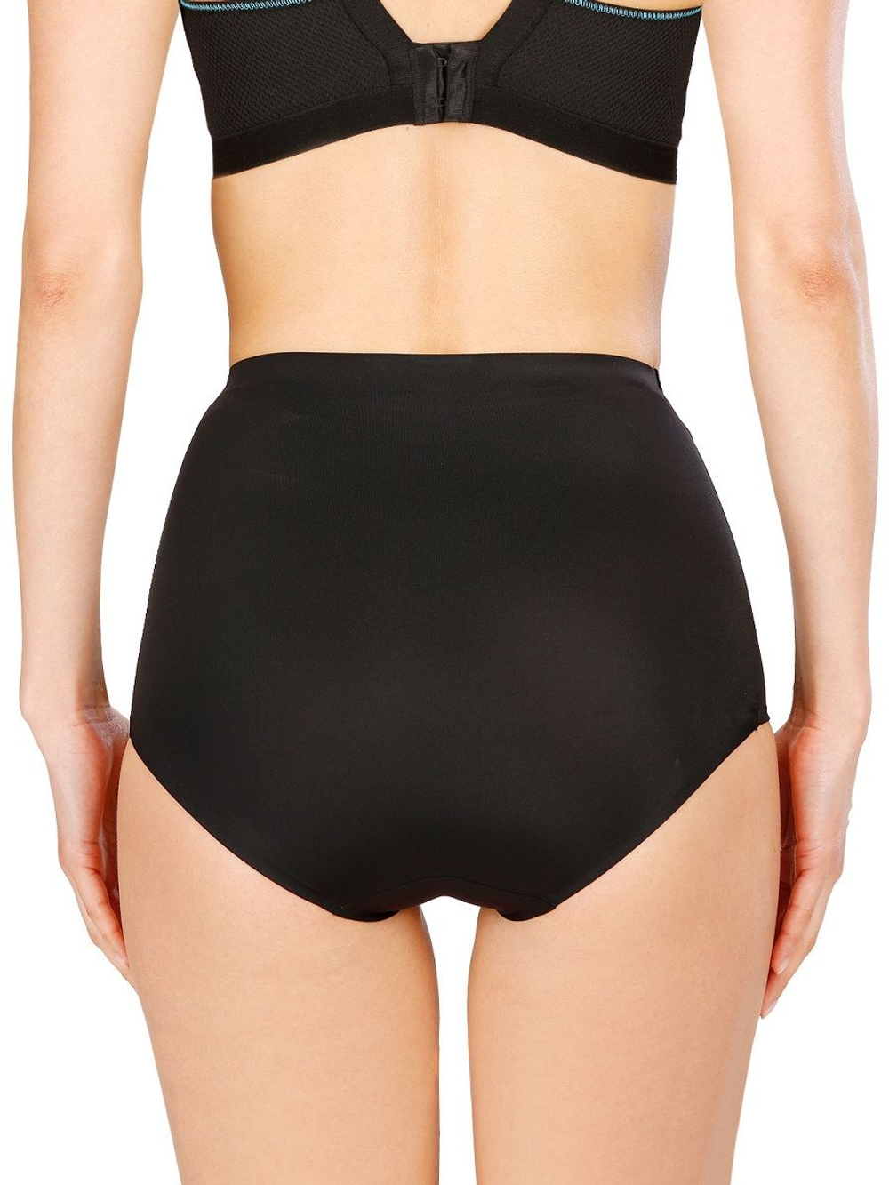 Набор из 2 трусов-макси из гладкого микроволокна (Размер: M) (Цвет: бежевый)