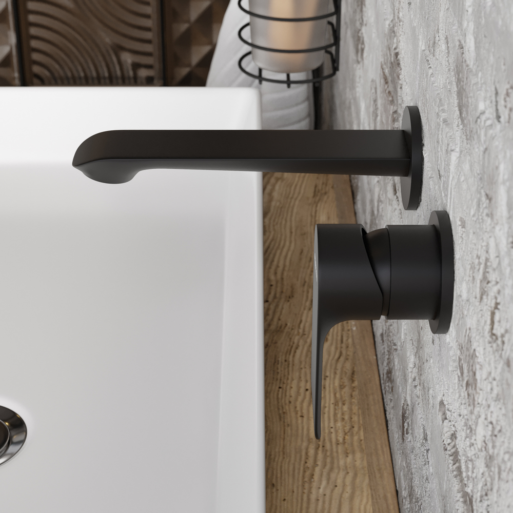 Смеситель для раковины STWORKI Копенгаген S42040BK С ВНУТРЕННЕЙ ЧАСТЬЮ, черный