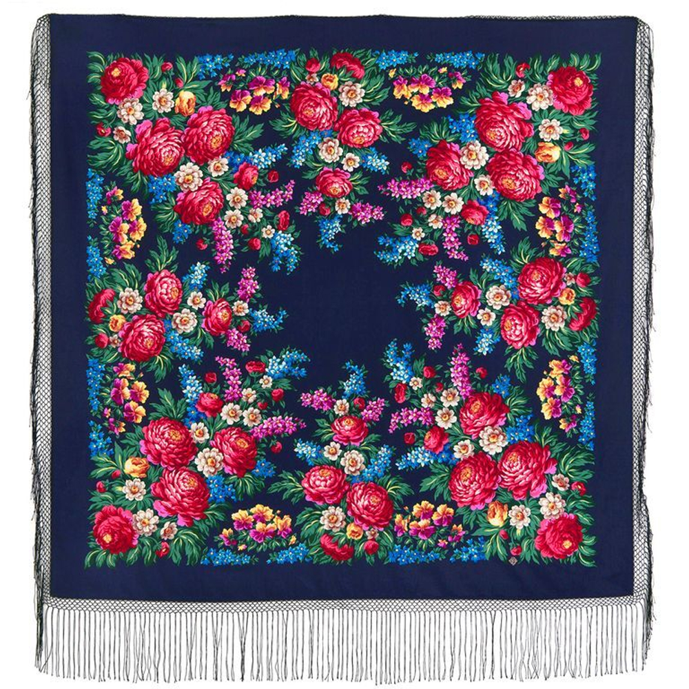 Павловопосадский платок День Победы 235-14