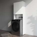 Шкаф над стиральной машиной с дверями и открытой полкой, узкий, 65 см, белый AM.PM X-Joy M85CSX06521WG1