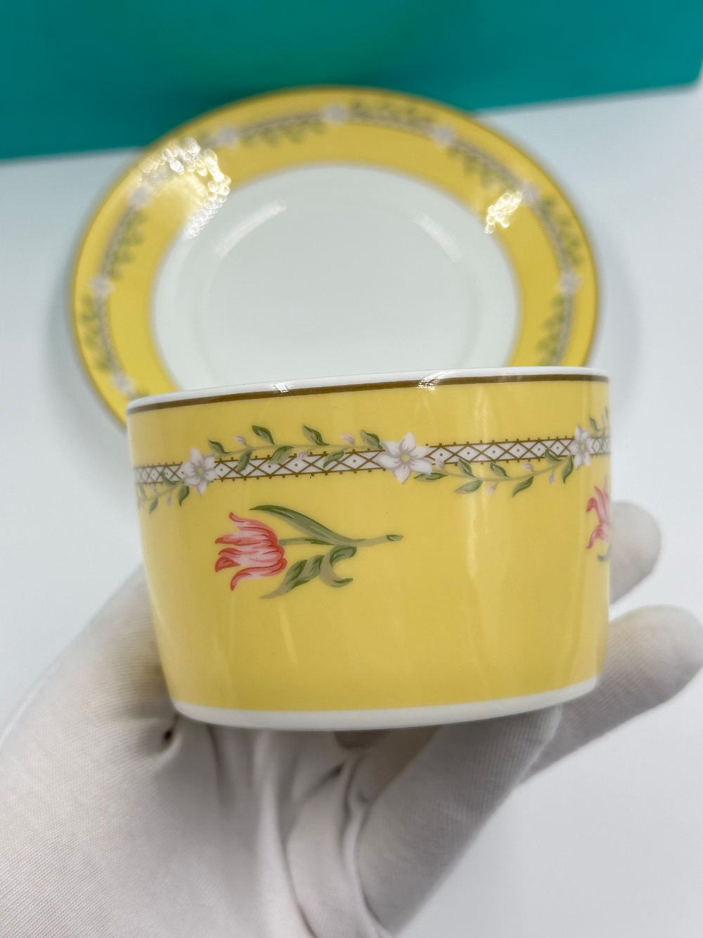 Набор из 2х чайных пар Tiffany & Co, Pink Tulip