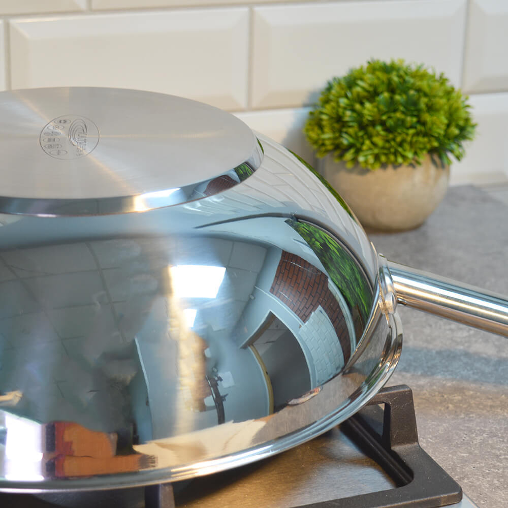 Сковорода 34см ВОК "Общепит" б/кр, 6,9л h10,3см, индукция, ТРС 4,6мм