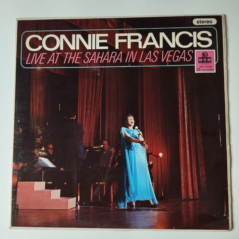 Винтажная виниловая пластинка LP Connie Francis Live At The Sahara In Las Vegas (UK 1966)