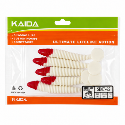 Набор силиконов KAIDA SH07-95 9.5см 5шт COL019 №115