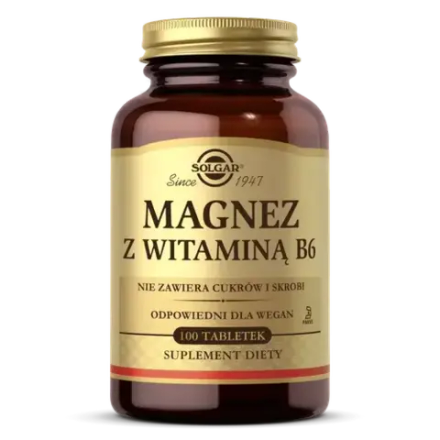 Солгар Магний с витамином B6 - 100 таблеток