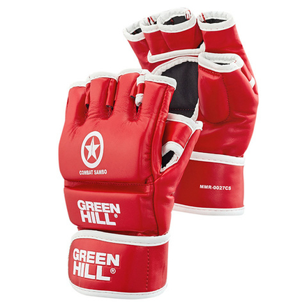 MMR-0027cs Перчатки COMBAT SAMBO красные