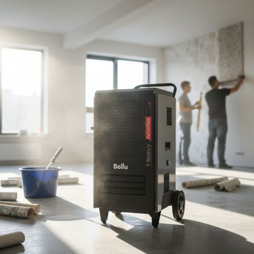 Осушитель воздуха Ballu BDI-80L профессиональный - [до 80 л. за сутки / для S≈115 м²]