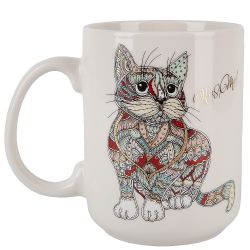 Кружка "Kitty" v=380мл (фарфор) (картонная цветная лента)