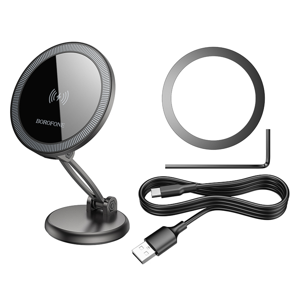 Автомобильный держатель для телефона BOROFONE BH218 Magnetic,Wireless