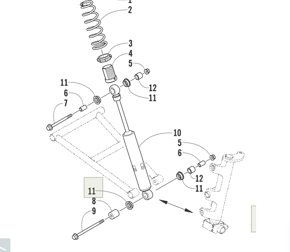 Вставка для снегоходов 0603-955